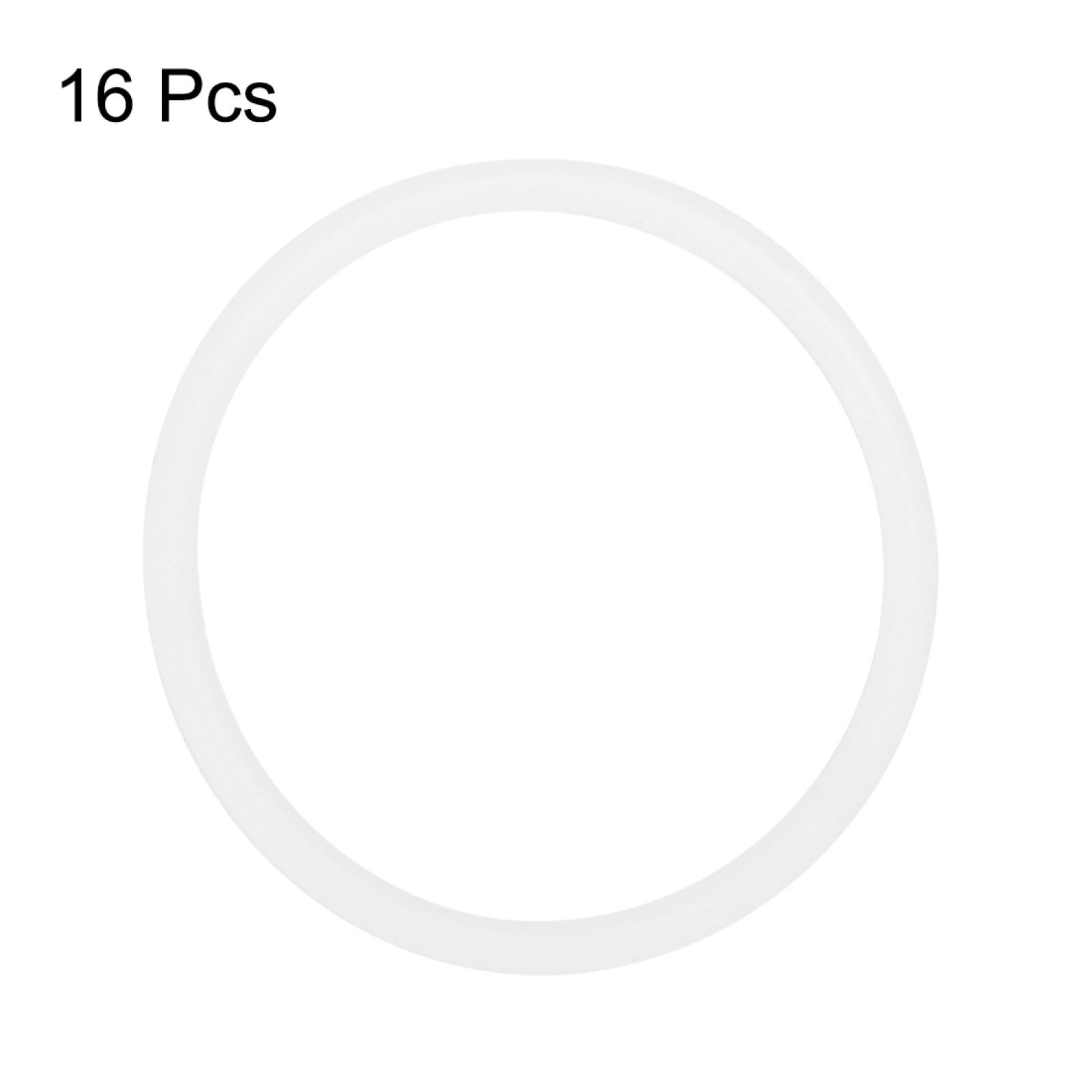 26x30x2mm Oil Gas Seal Tap Washer Gasket Sealing Ring Clear White 16pcs