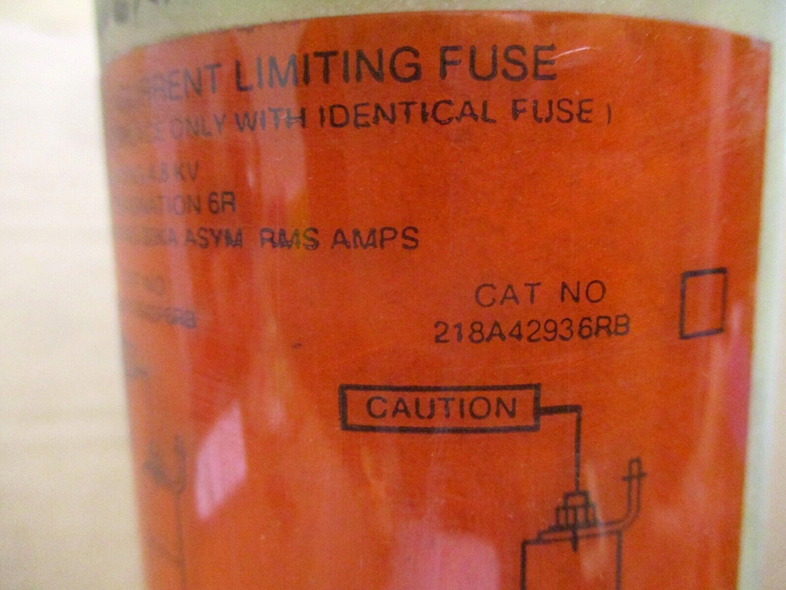 GE FUSE F/4160 kV SW GEAR Current Limiting Fuse 4.8kV Voltage Rating 49663HI