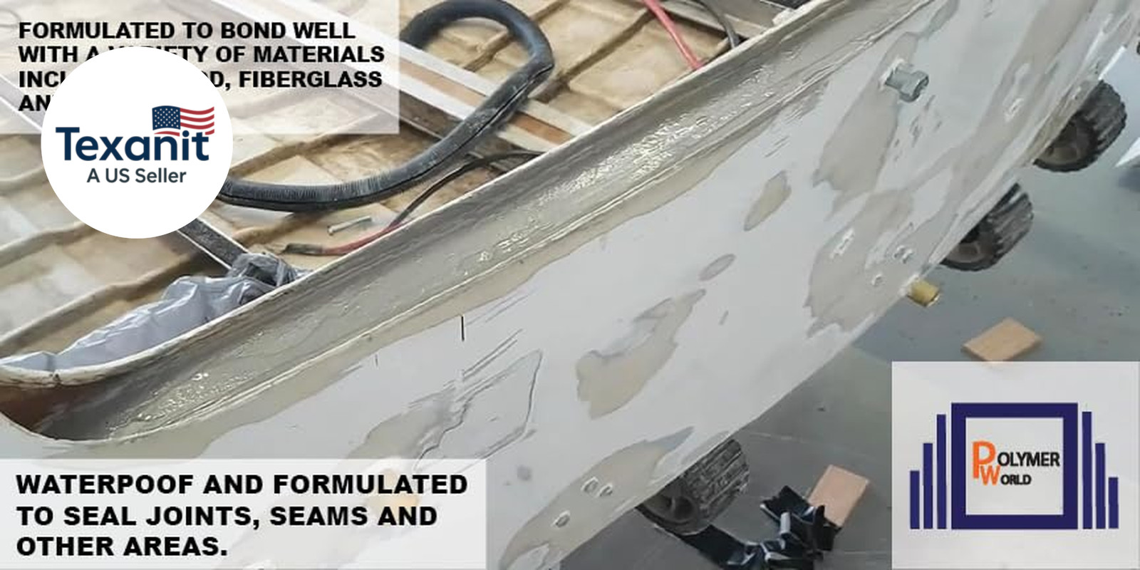 1-5 Gallon Ceramic Transom Pour for Transom Repairs, Docks, Power Boats, Coring