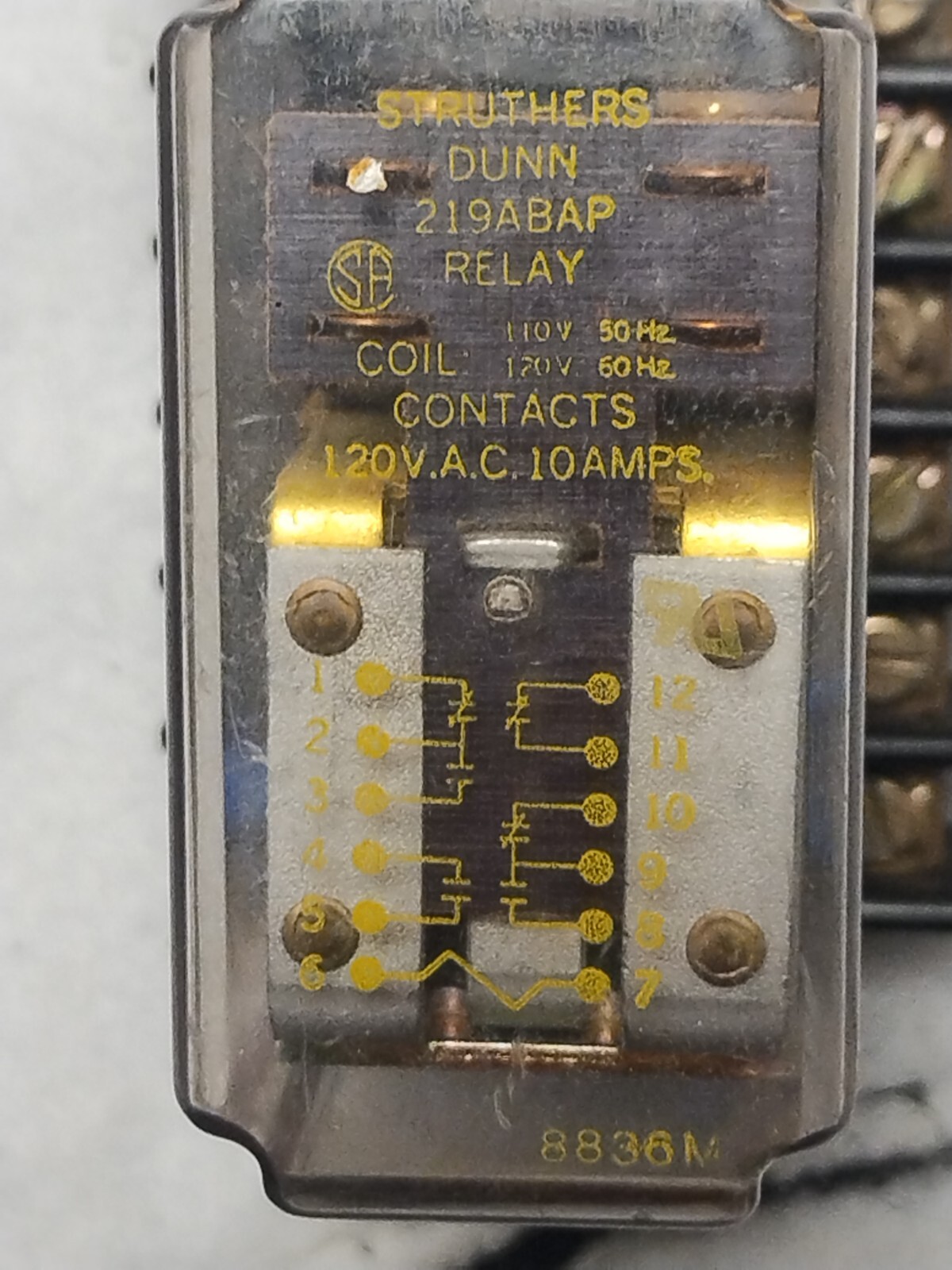 Struthers Dunn 219ABAP-24D Magnecraft Relay 219ABAP pack of 2