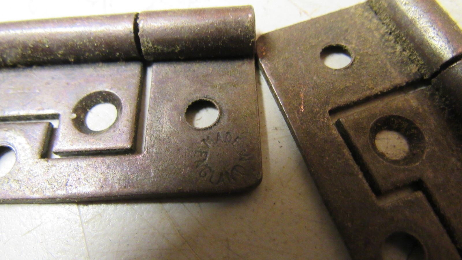 ” LOT OF 20″ NO NAME 2-1/2″ STEEL RECESSED CABINET FURNITURE DOOR HINGE