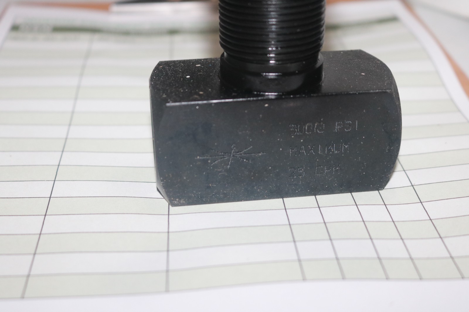 NOS Parker Fluidpower 4 pos metering valve MV1200S 3000 PSI 25 GPM