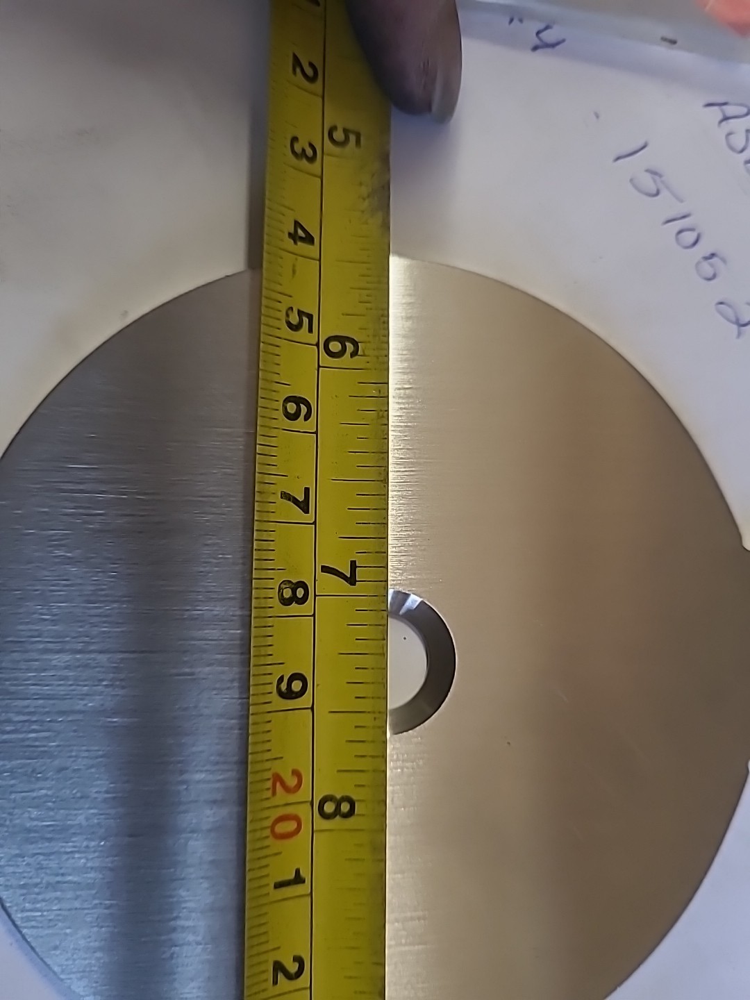 Daniel 316 SS Stainless Steel Orifice Plate 1-1/2″ 3/600 Inlet .4460 DR=.4458