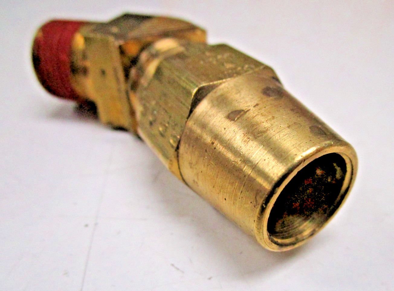 PARKER VS279AB-8-6 Pipe to Thread 45 Deg. Brass Fitting 3/8 Male NPT to 1/2 Tube