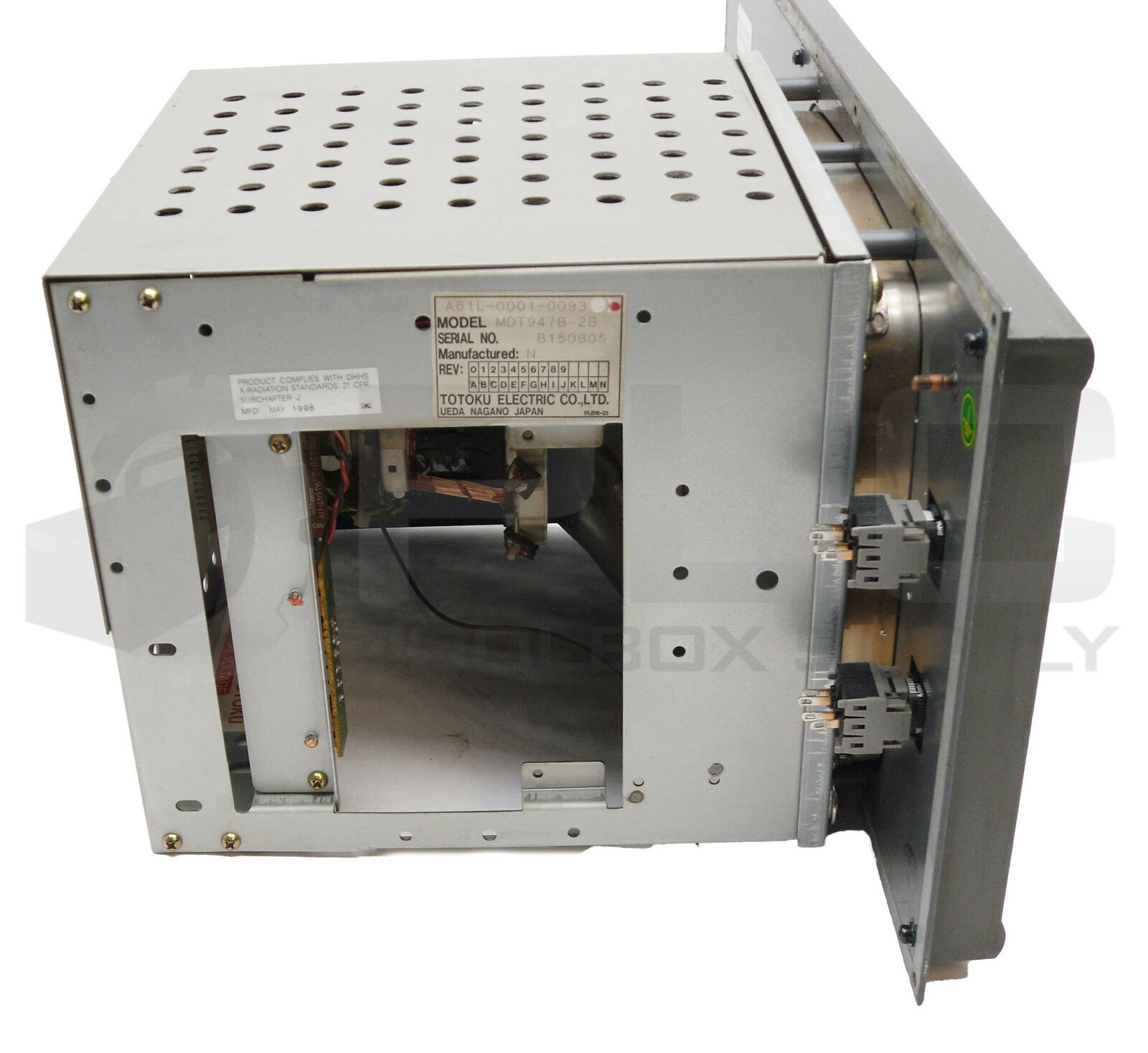 GE FANUC XA02B-0120-CE51#16M SERIES 16-M CONTROL PANEL W/ MONITOR *PARTS ONLY*