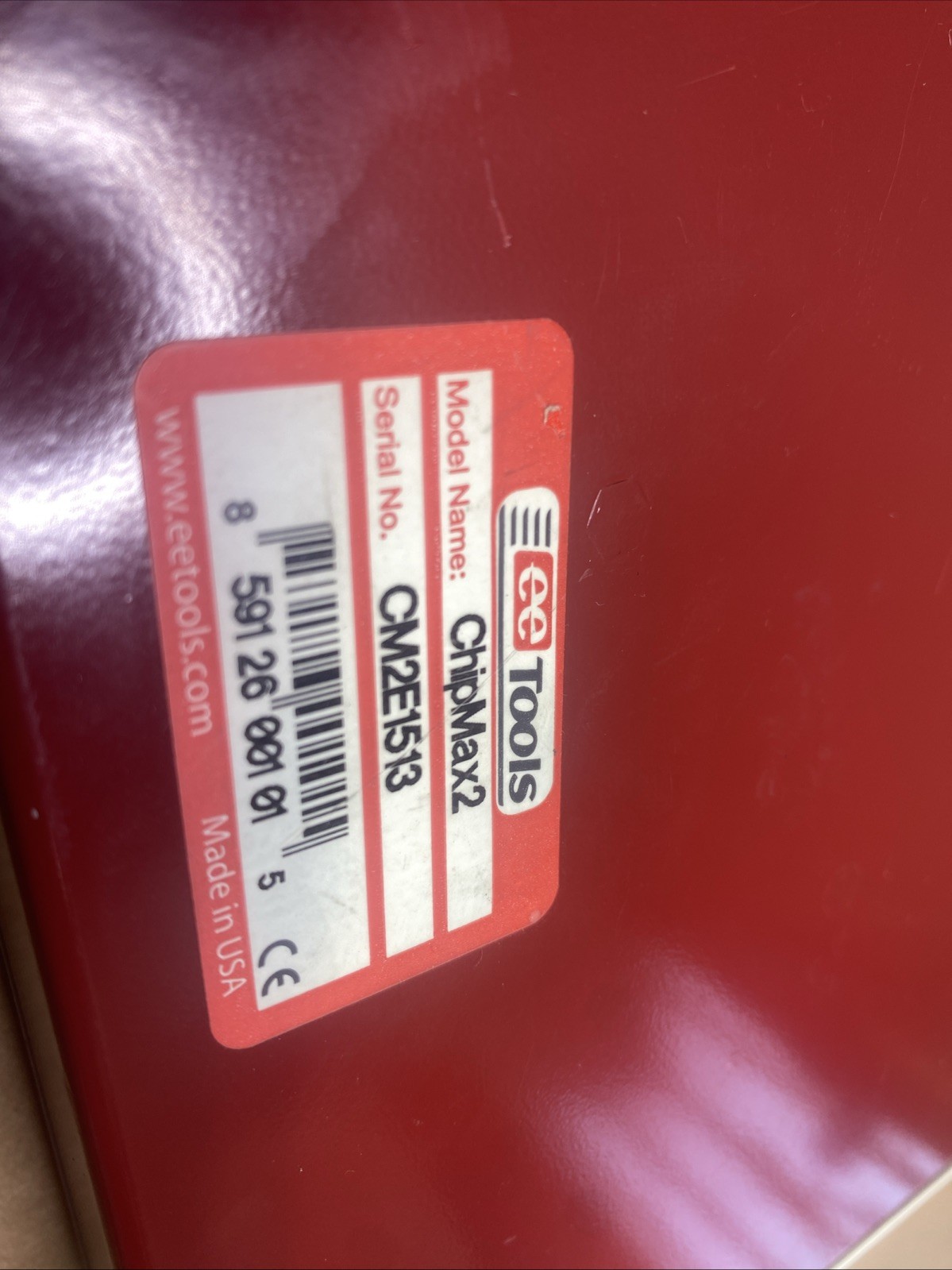 Chip Max2 Test unit. EE Tools(Hi Speed USB). Power cord (UNTESTED) Read