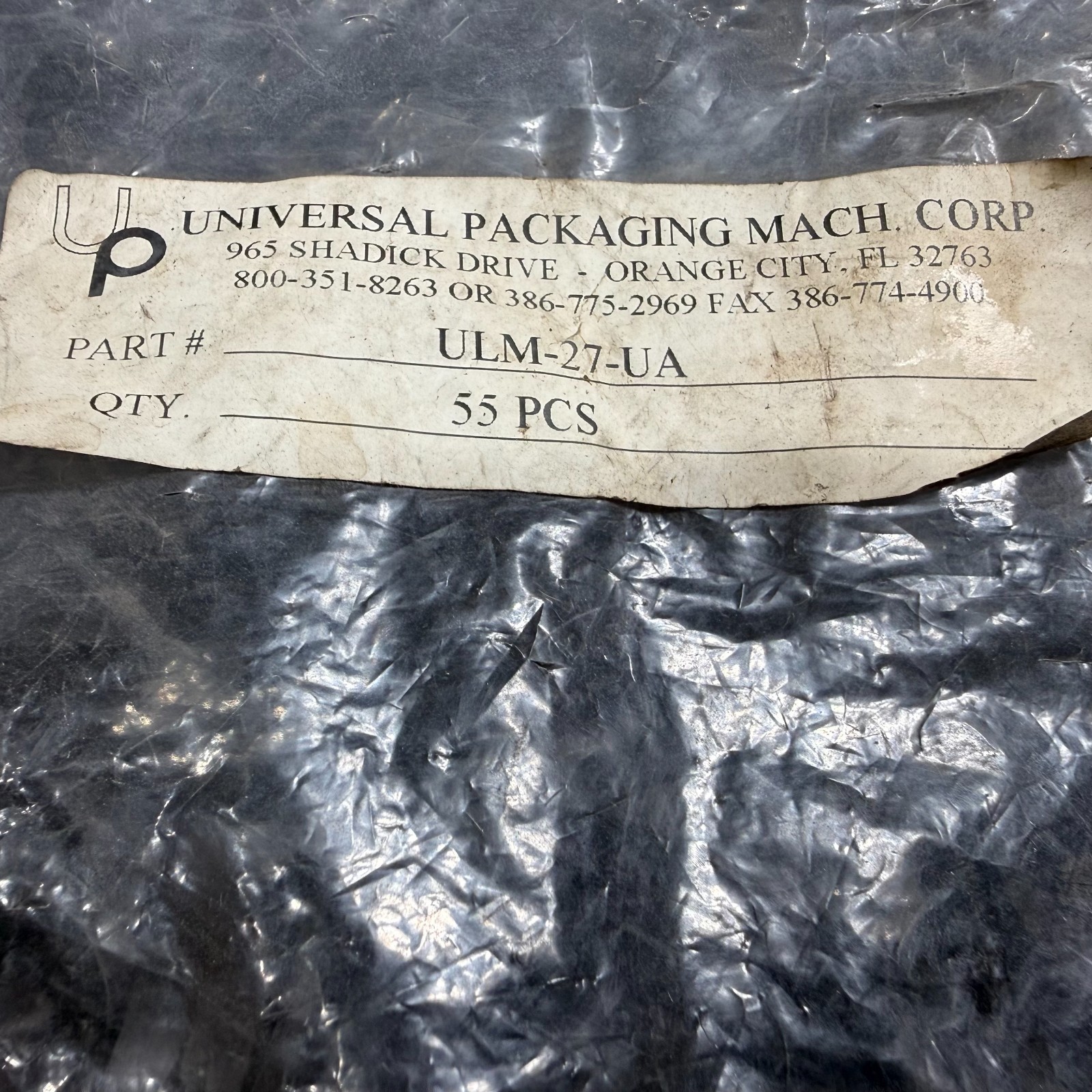 10pc Universal Packaging ULM-27-UA Black Stepped Rubber Valve Seal NOS NIB