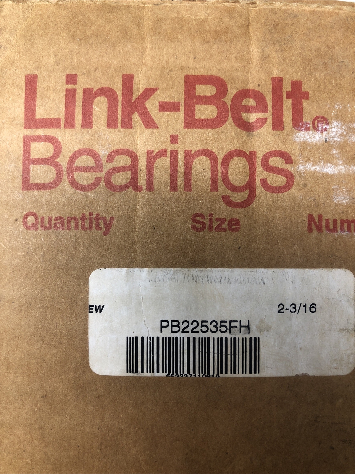 Link Belt PB22535FH 4 Bolt Pillow Block Bearing, 2-3/16″