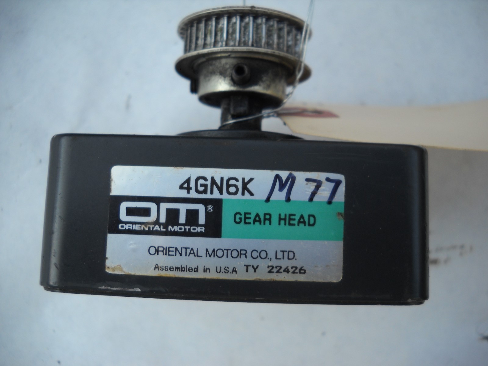M77 ORIENTAL MOTOR 4GN6K GEAR HEAD MIGHTY COMET TY 22426 M77