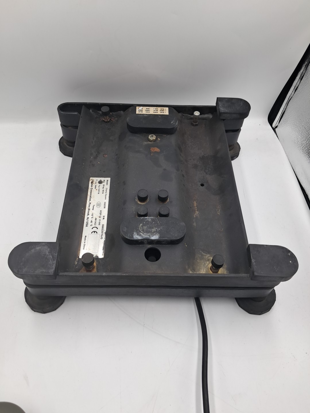 OHAUS CQ25R Champ Counter Scale w CD-11 Indicator TESTED- LINE MISSING ON SCREEN
