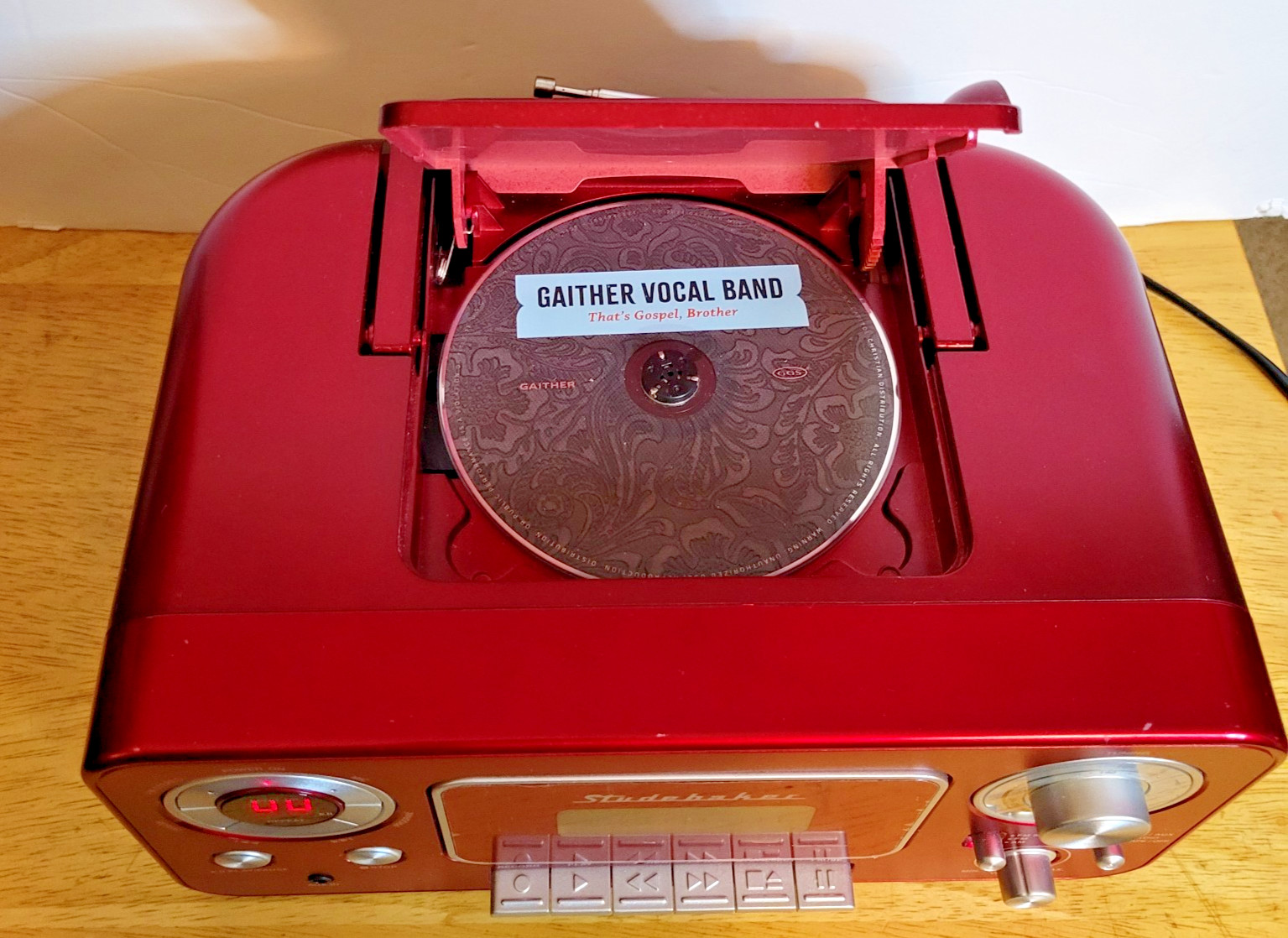 Portable Stereo CD Player with Bluetooth, AM/FM Stereo Radio and Cassette Player
