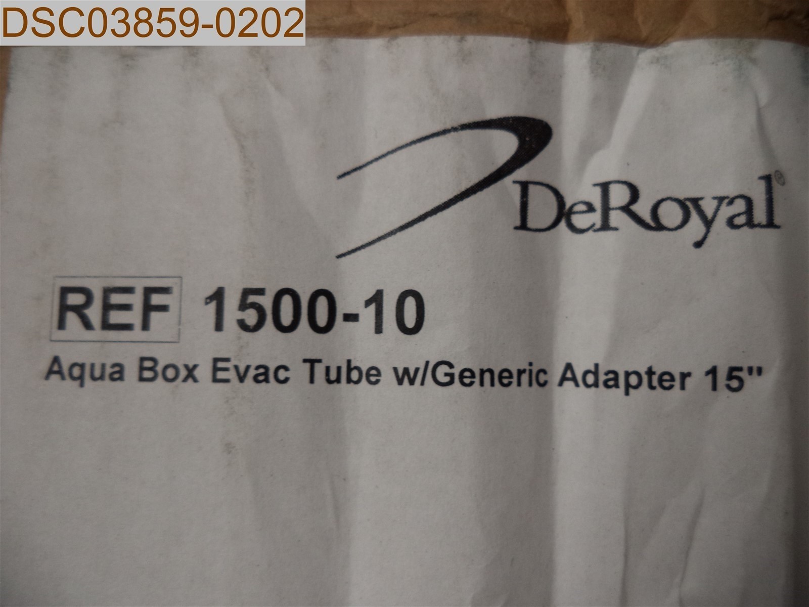 QTY=100: DeRoyal Purple 1500-10 Tube Replacement Part 15″ AquaBox Evac 51021004