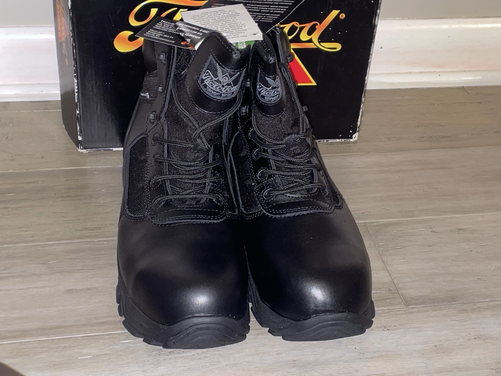 THOROGOOD Shoes 804-6190 6-Inch Work Boots Men’s 10.5 XWide Black Safety Toe