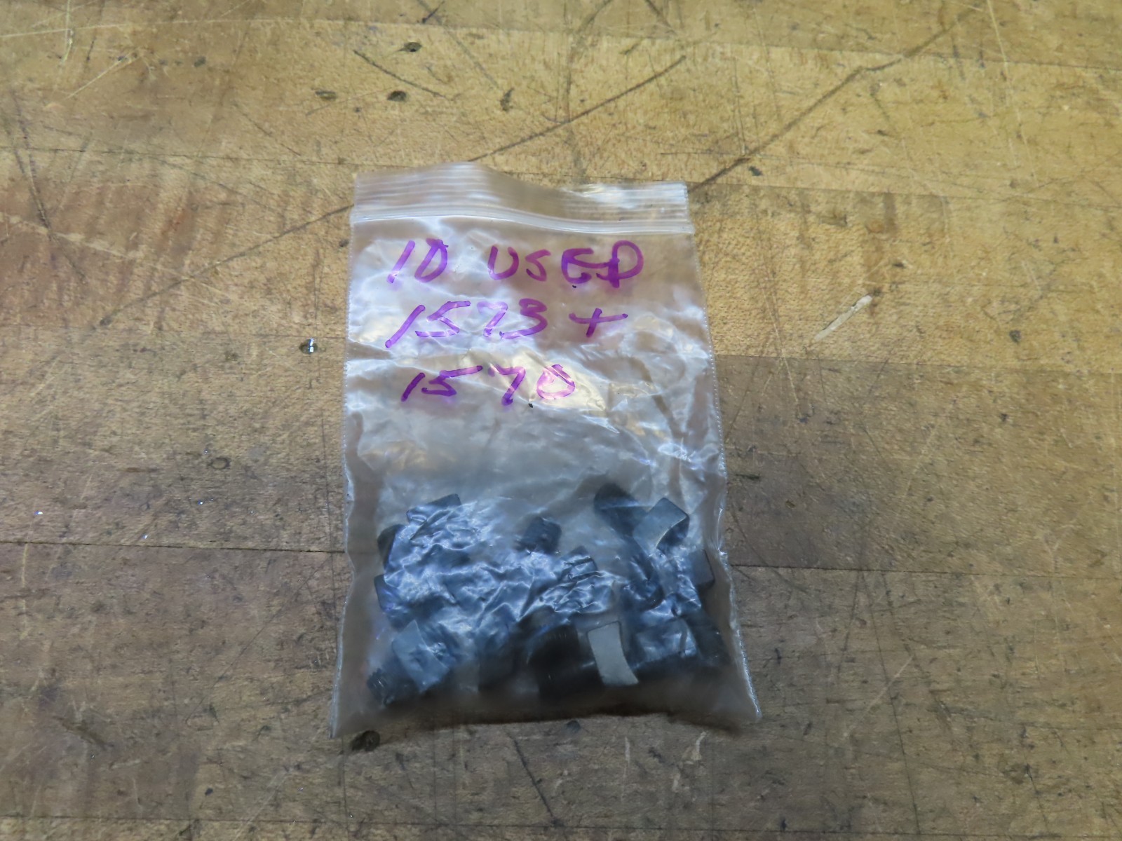 10 pc each used LoveJoy Tool Co. Inc. 1570 & 1573 combination screws and anvils