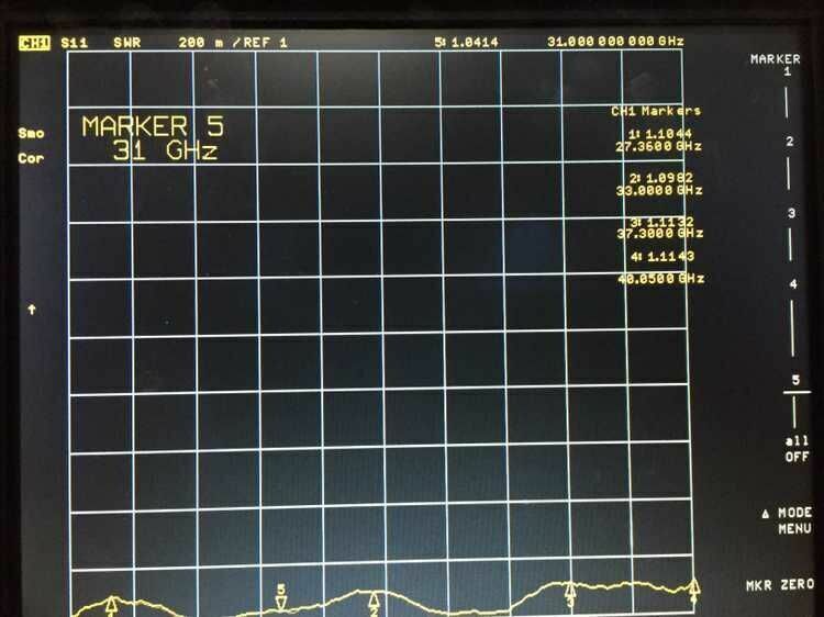 1PC 26.3-40GHz BJ320 (WR28) YERKON Waveguide Coaxial Converter