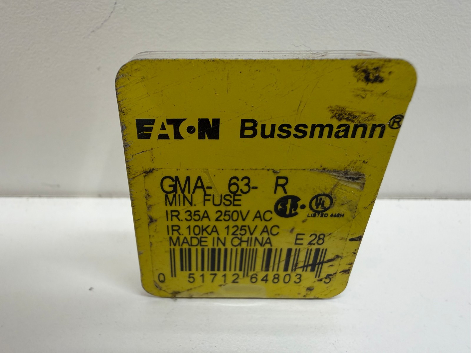 LOT OF (5) NEW OLD STOCK! BUSSMANN 63MA TIME-DELAY FUSES GMA-63-R