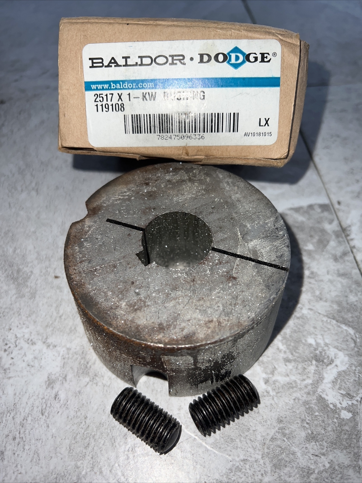 Baldor Dodge 119108 Taper-Lock Bushing, 2517 Series, 1″ Bore – Nos Surplus
