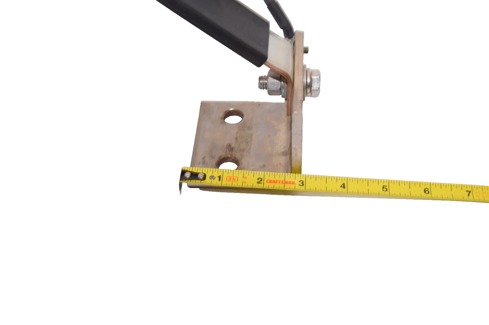 Xibar Buss Ground Strap Bracket BB-2885 C 2-1/2″ x 3″ x 1/4″ 5-1/2″ Strap Copper