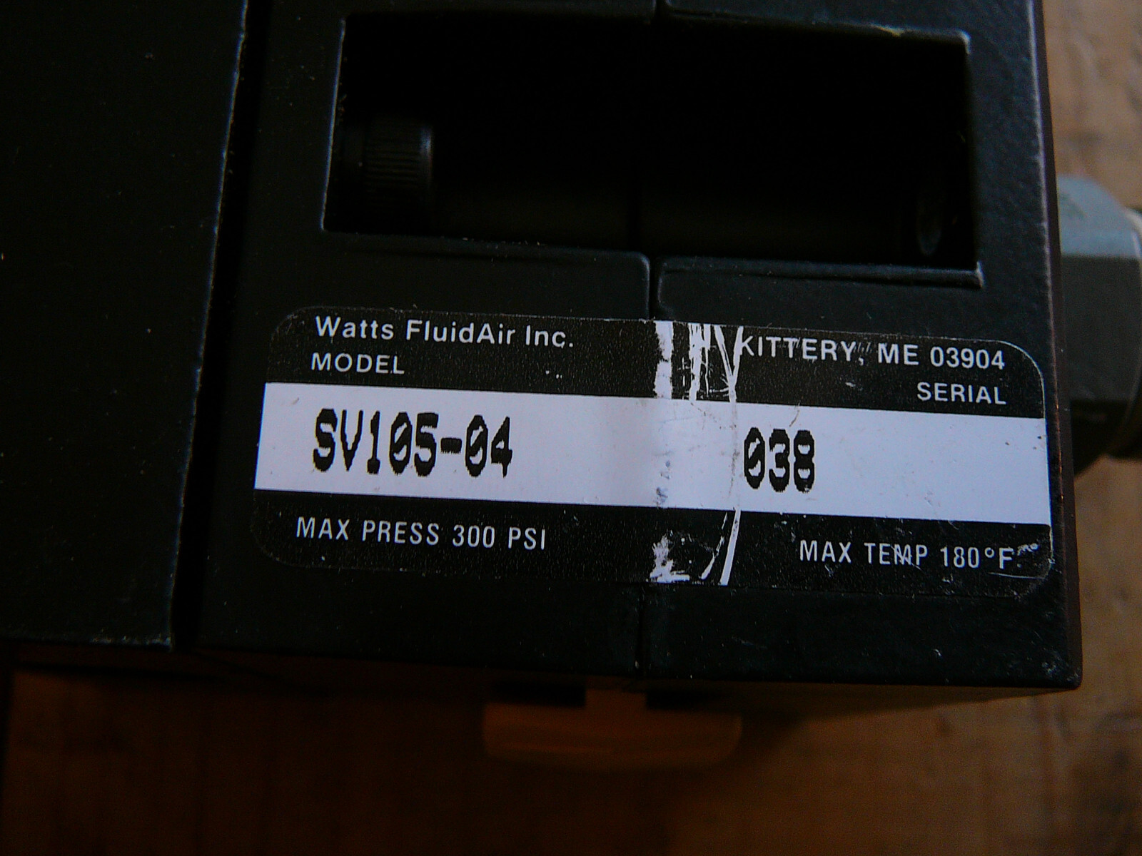 WATTS SV105-04 VALVE 300 PSI