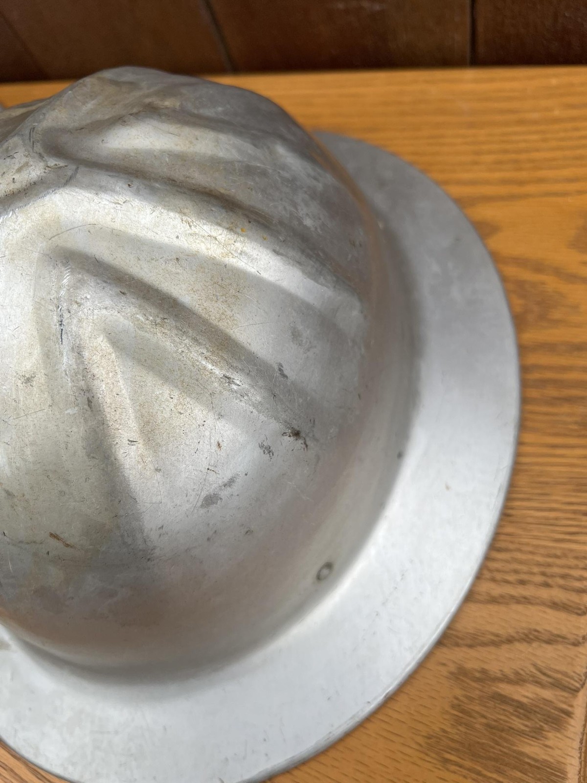 Vintage MSA McDonald T Hat-Standard Aluminum Safety Hard Hat Lot 2 Silver USA