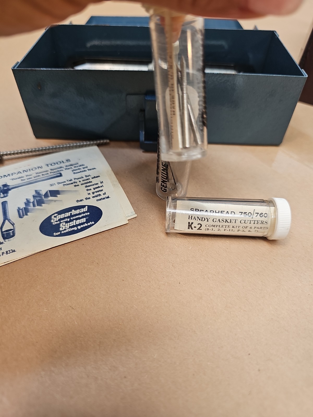 VTG ZIMMERMAN Spearhead 760-A-18 Adjustable Handy Gasket Cutter Set USA W/box