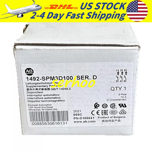 Free shipping NEW ALLEN BRADLEY 1492-SPM3D100