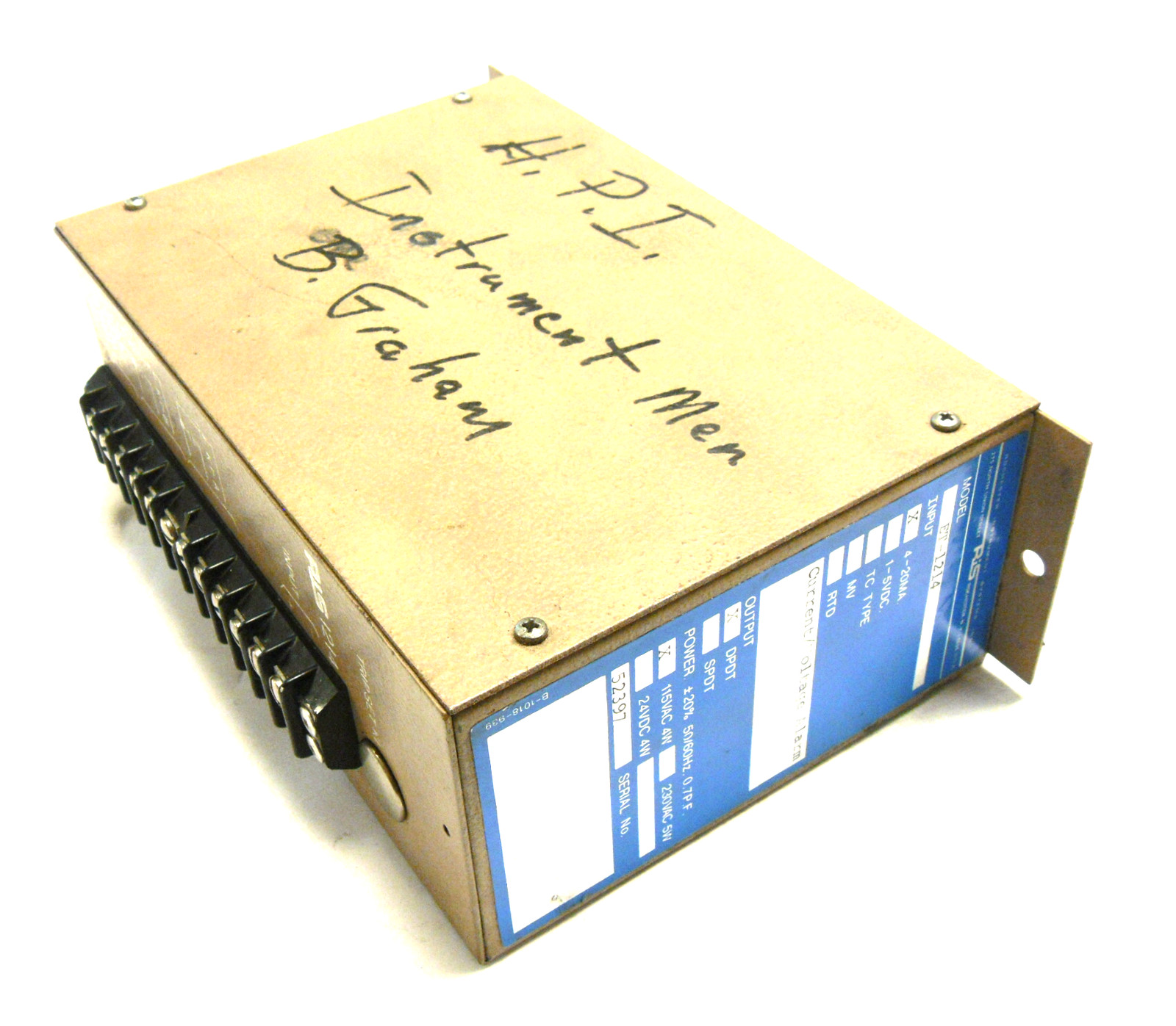 RIS ET-1214 CURRENT ALARM 4-20MA 115 VAC