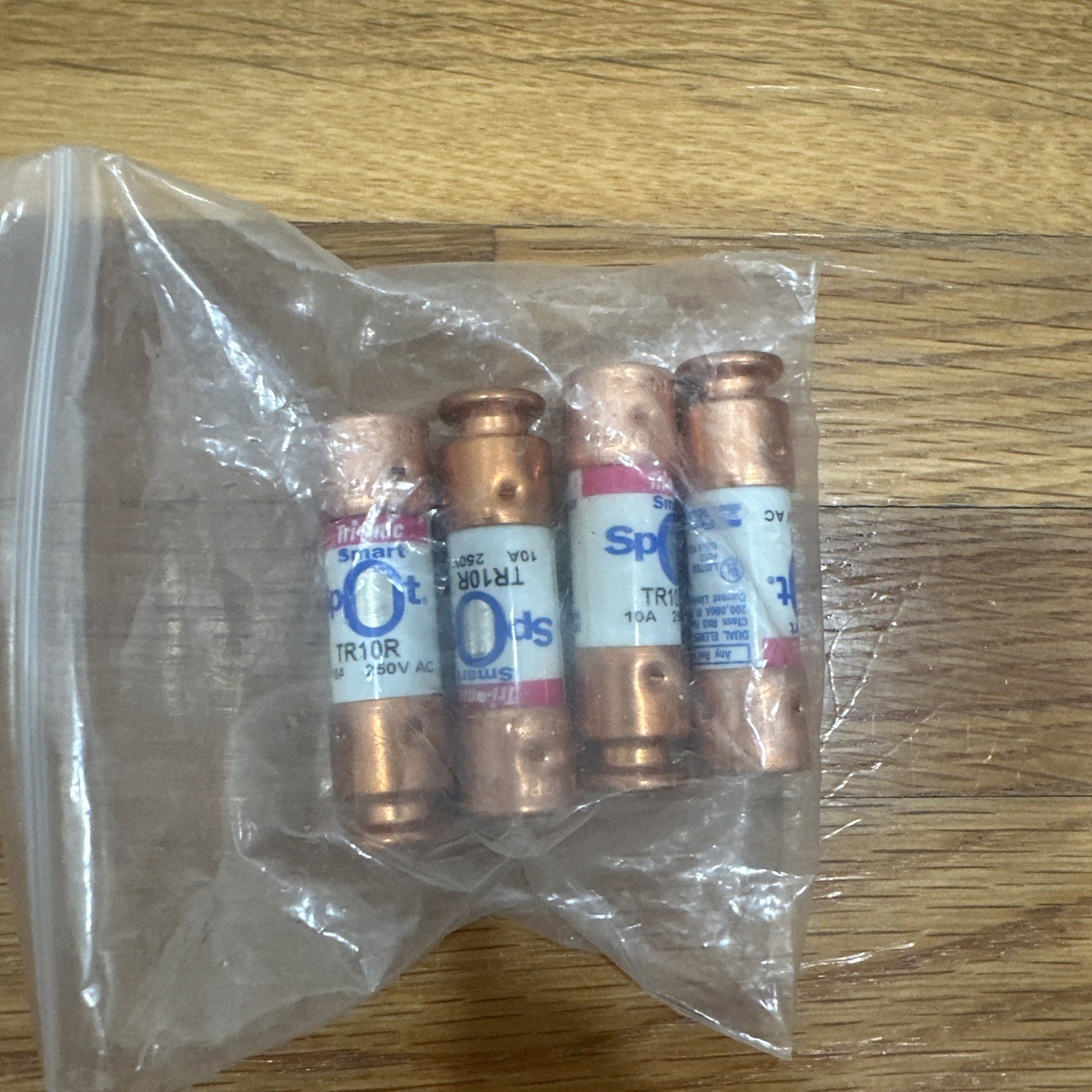 Ferraz Shawmut TR10R Time-Delay Fuse 10 A 250 V Class RK5 (Tri-Onic) Lot of 4