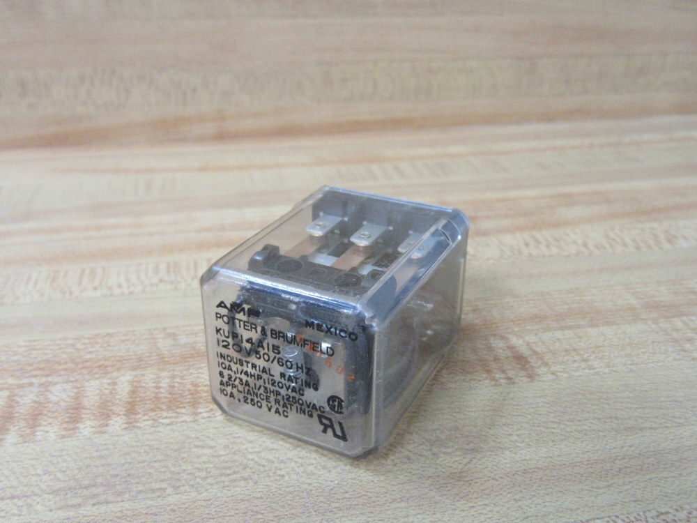 Potter & Brumfield KUP-14A15-120V Relay KUP14A15120 10A 1/4HP (Pack of 3)