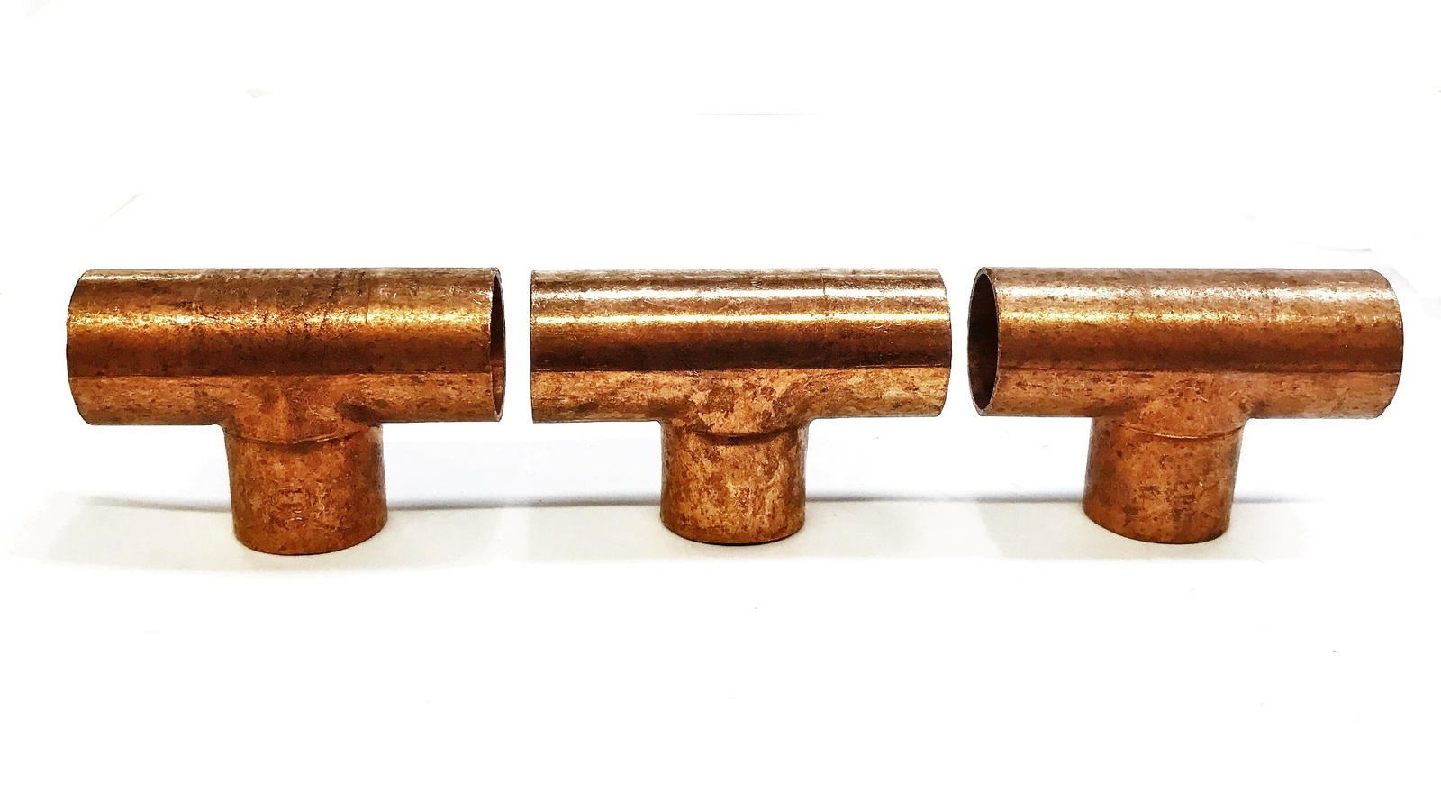 EPC 1″ Sweat x 1″ Sweat x 1″ Sweat Copper Tee Coupling [Lot of 3] NOS