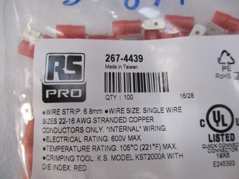 RS PRO 267-4439 (PKG OF 100) NSMP
