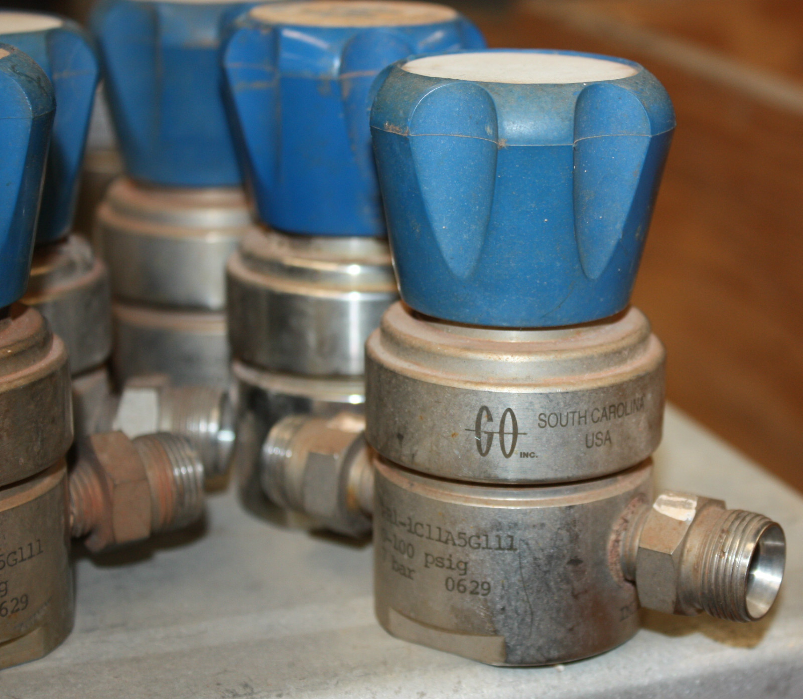 GO PR1-1C11A5G111 0-100 PSI stainless gas pressure regulator