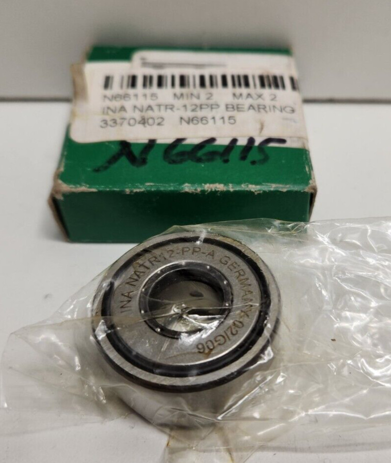 NEW OLD STOCK! INA 12MM BORE CROWNED YOKE ROLLER NATR12-PP-A