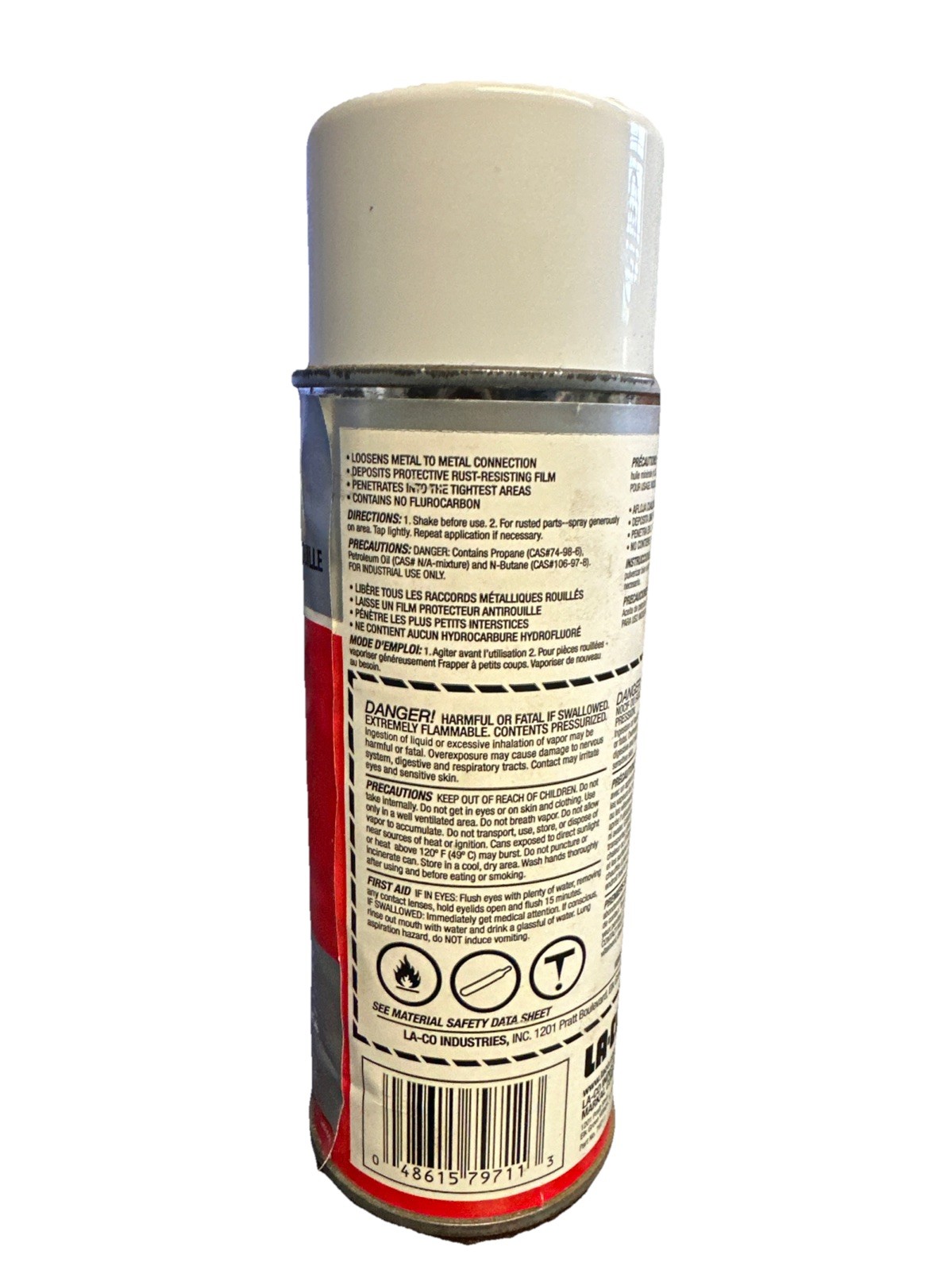 LA-CO Pierce Rust Remover, Penetrant, Lubricant 12 Oz Aerosol, Each