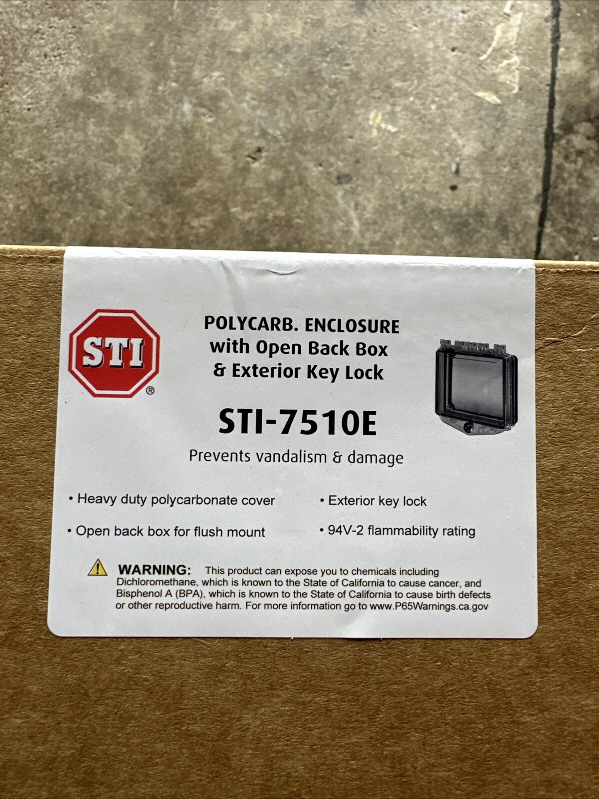 Safety Technology International STI-7510E 7-3/8 In W 5-1/2 In H Enclosure (AW)