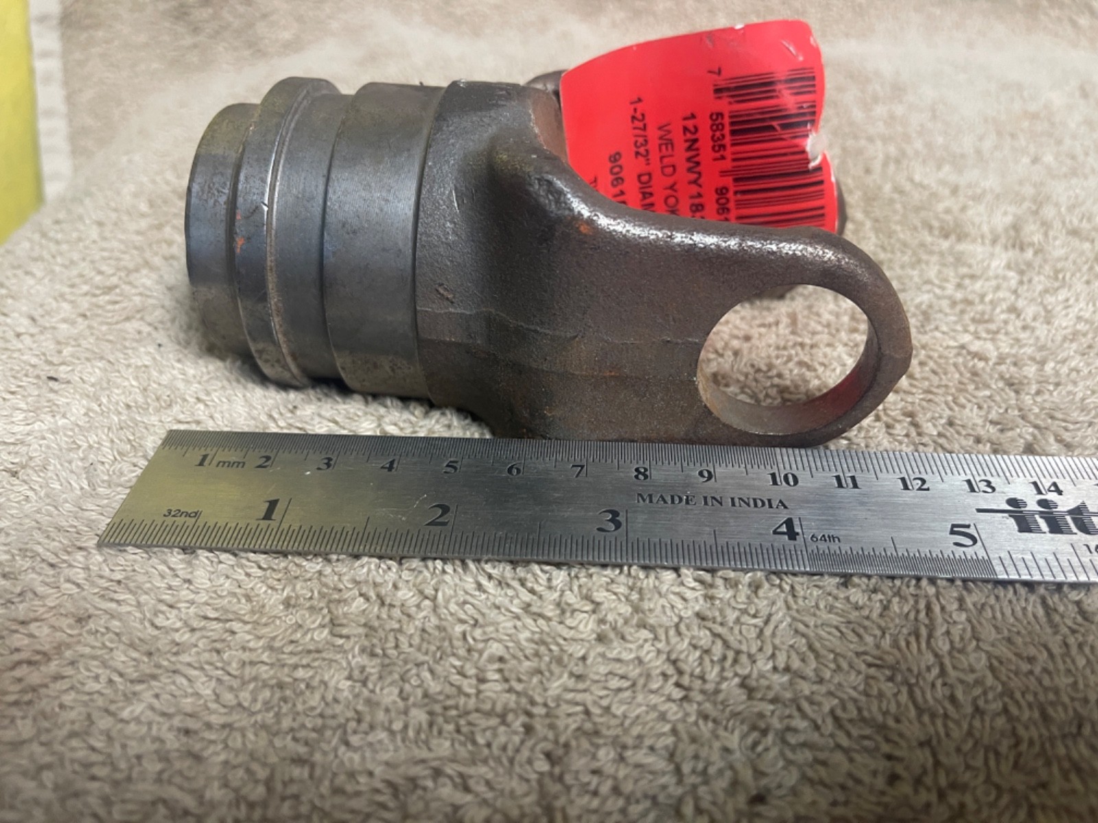 NOS TISCO 12NWY1834 TUBE WELD YOKE NEW HOLLAND TRACTOR