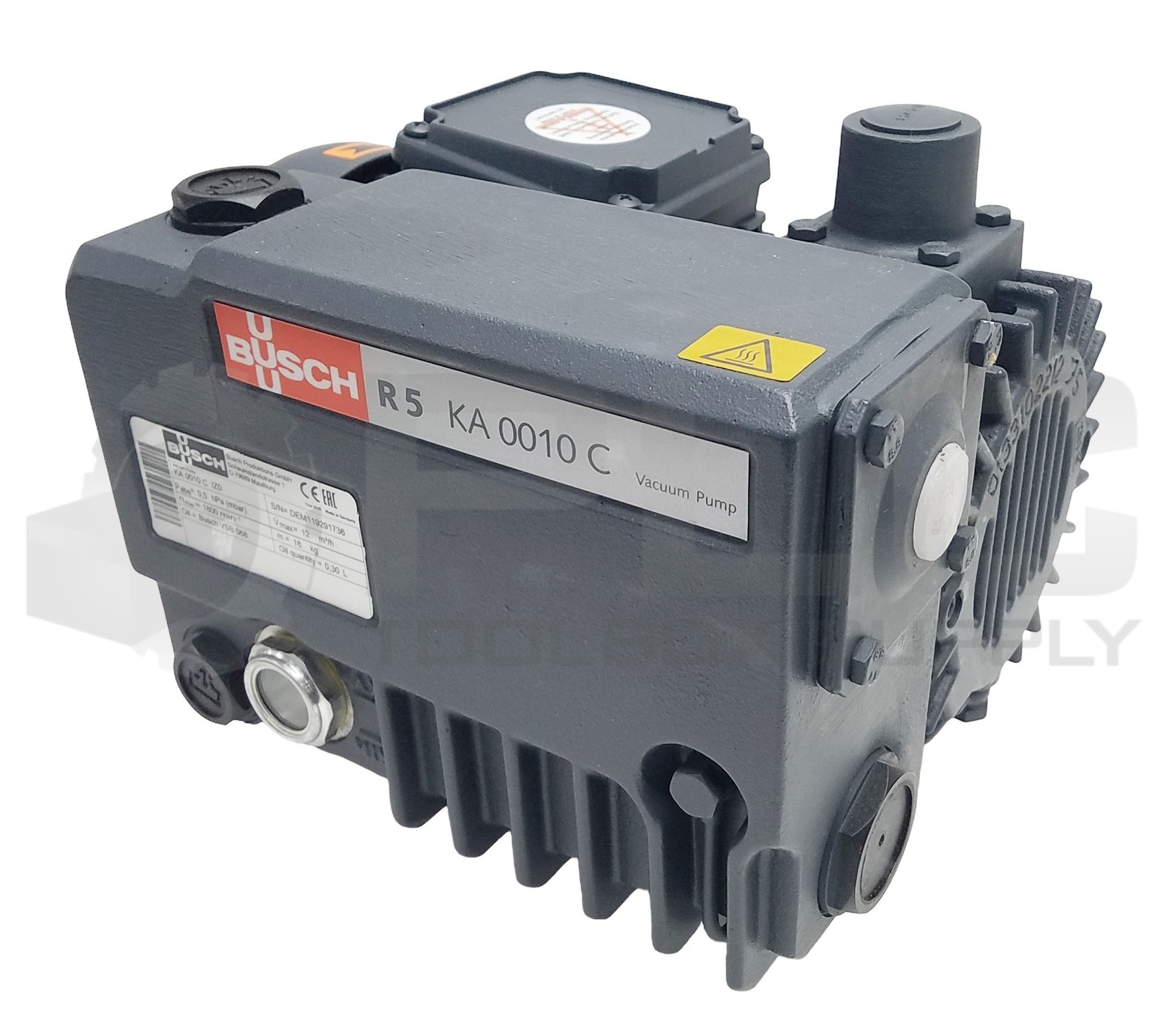 NEW BUSCH KA 0010 C IZ0 ROTARY VANE VACUUM PUMP, KA0010CIZ0
