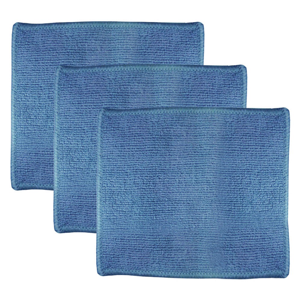 ABILITY ONE 7920-01-648-6104 Microfiber Cloth,7″ x 6″,Blue,PK3 53YH94