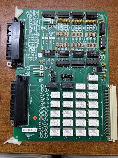 Telecor IOP-4 Rev 0.2 4 Wire File E-37 Plug In Module Control Board Used