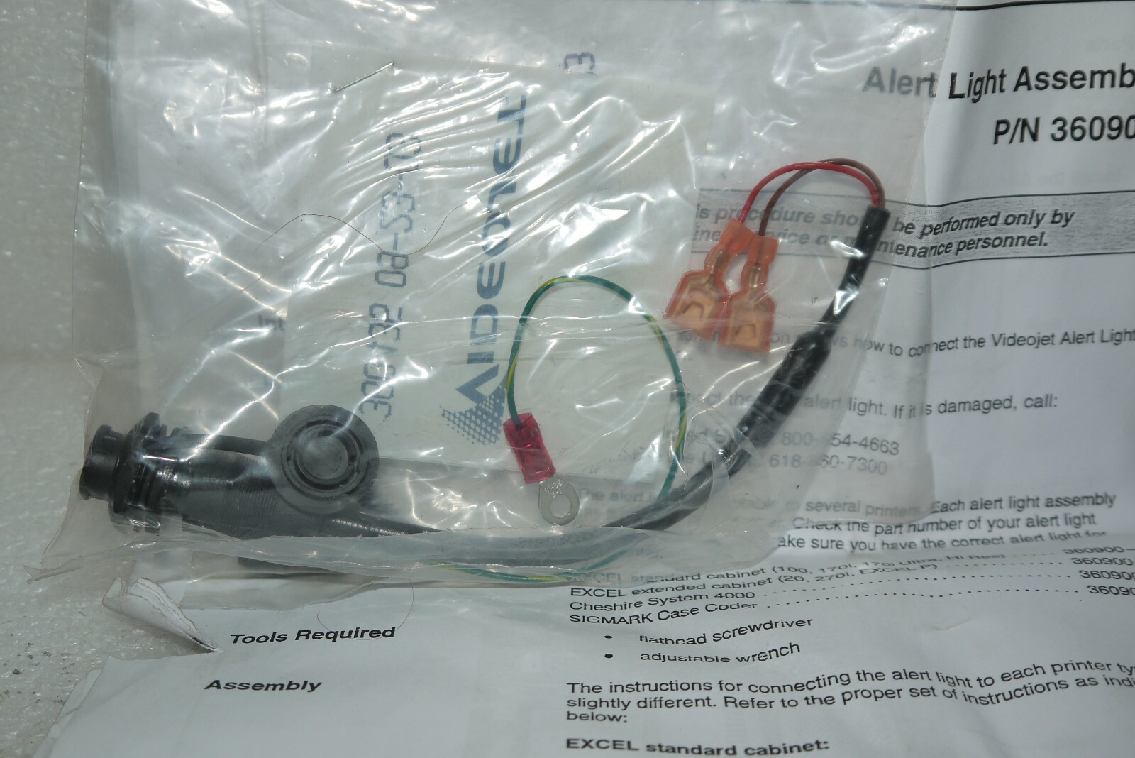 VIDEOJET 360435 EXCEL SERIES PRINTERS CABLE ENCODER FEMALE 6 PIN NEW