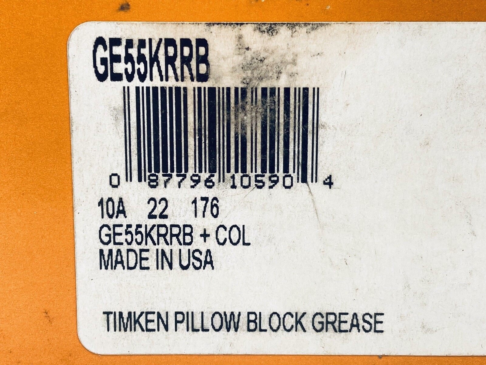 TIMKEN GE55KRRB BALL INSERT BEARING W/ ECCENTRIC LOCKING COLLAR 55mm-ID 100mm-OD