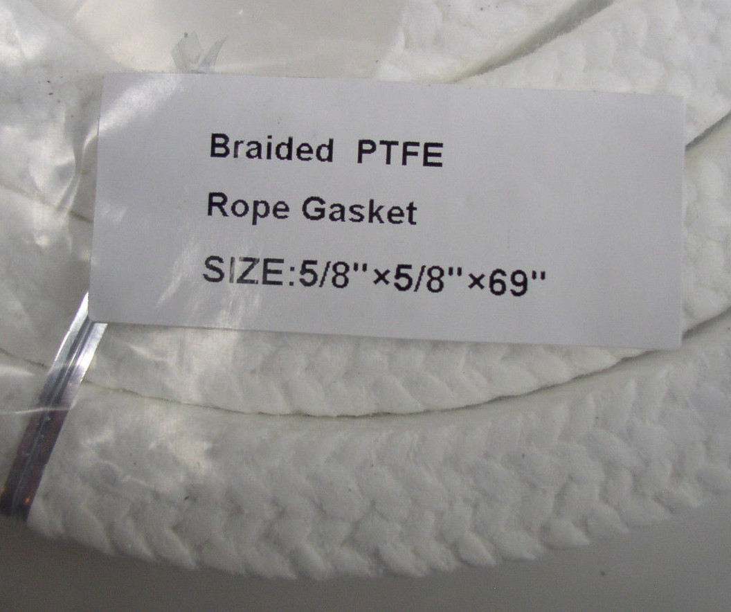 5/8″ x 5/8″ x 69″ Square Braided PTFE Rope Gasket White