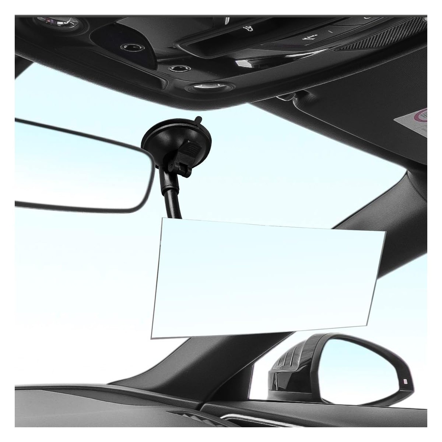 Baby Car Rearview Mirror with Suction Cup, 360 Degrees Wide Angle Automotive …