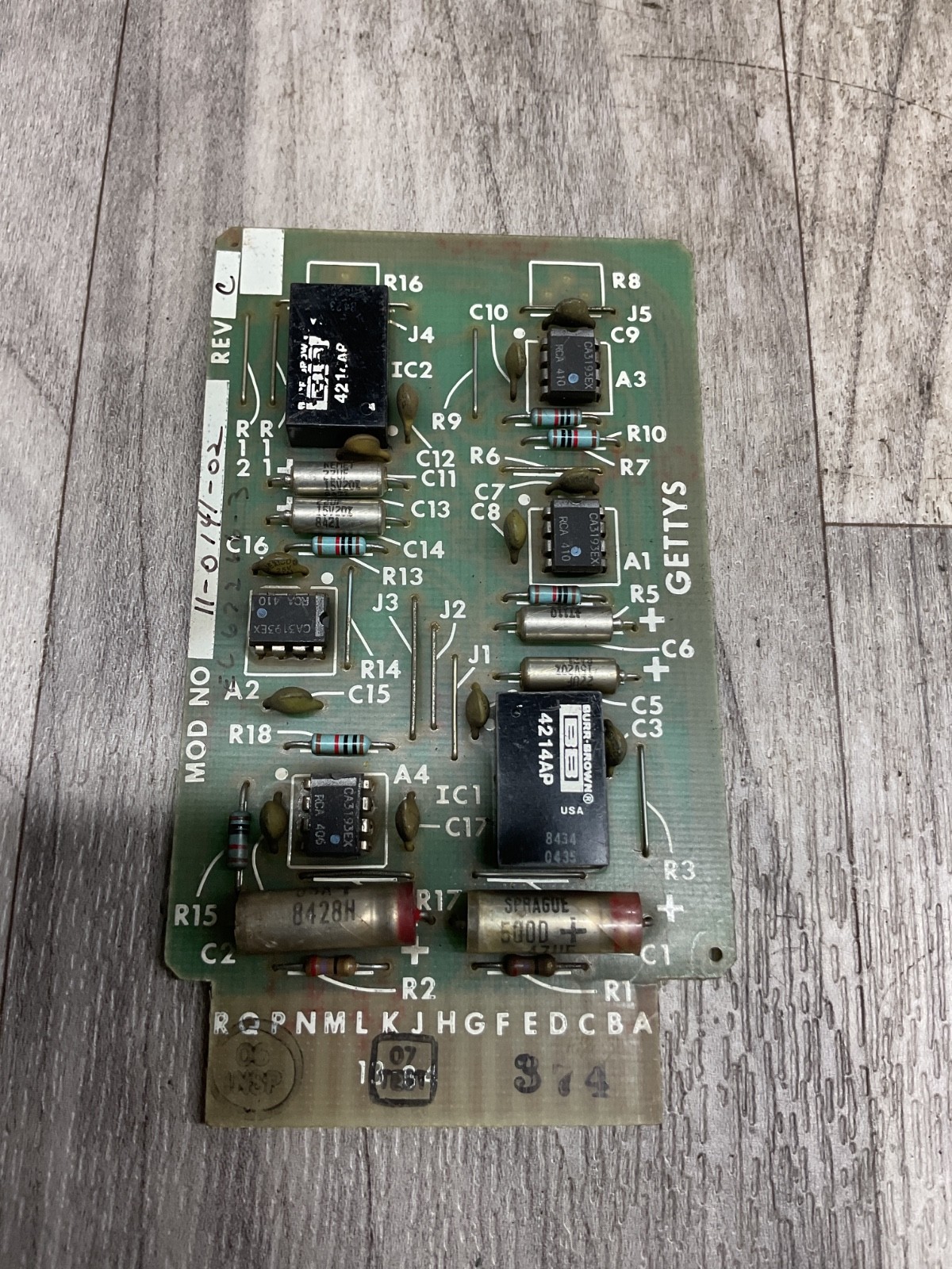 GETTYS 11-0141-101 Computer Curcuit Board #4032C49