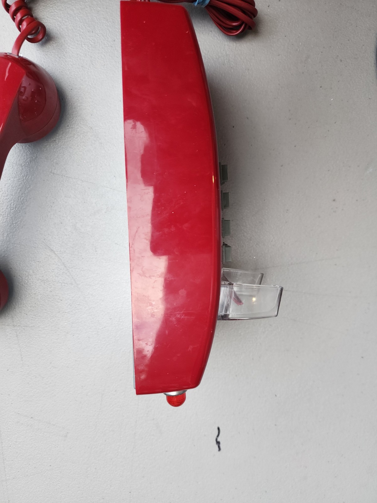 Standard Wall Phone, Red, T-25 Red W/O Mw