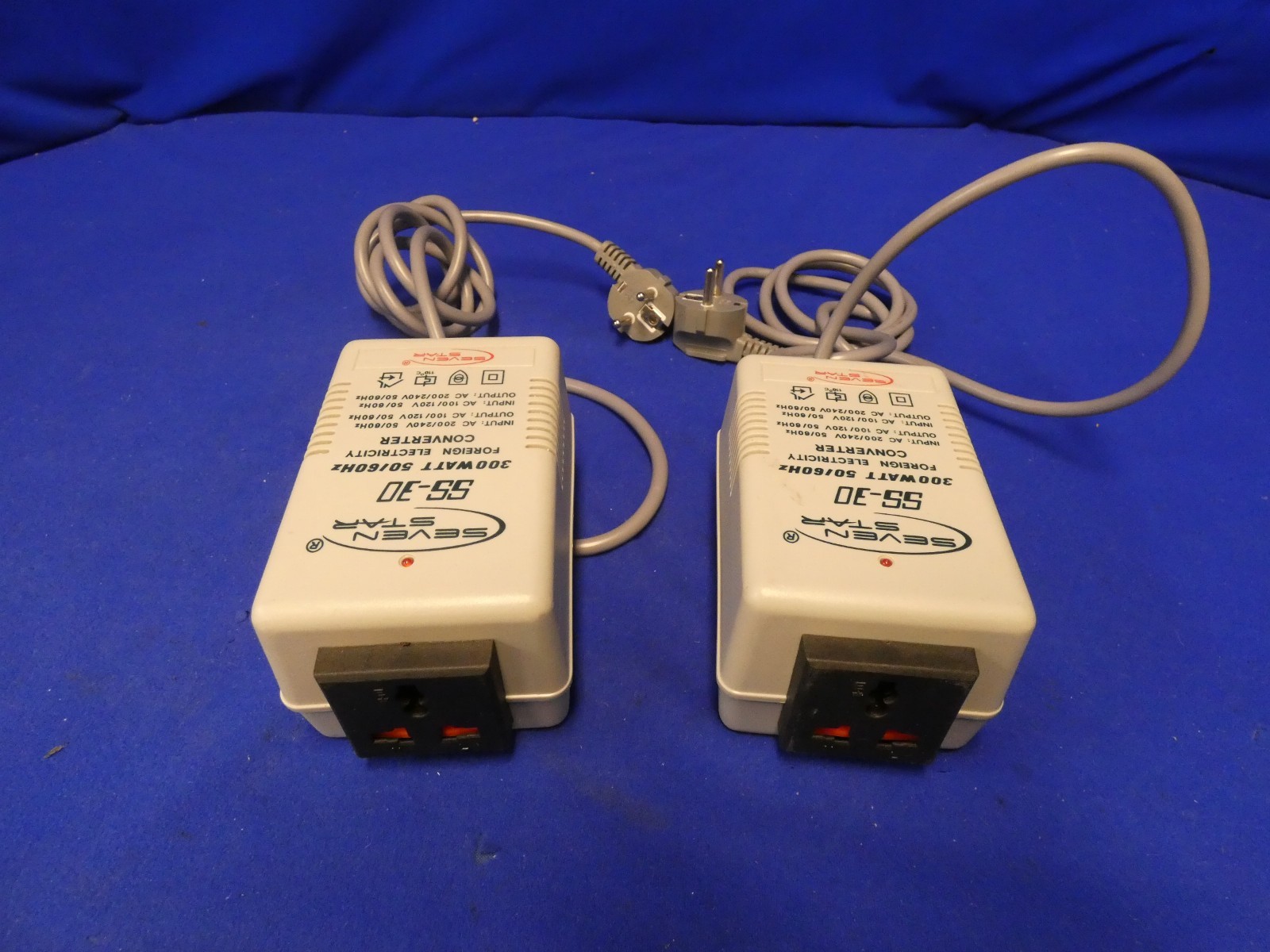 Seven Star SS-30 300 Watt 50/60Hz Foreign Electricity Converter QTY 2