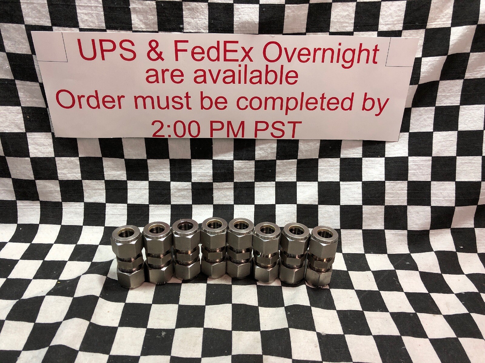 SWAGELOK SS-810-6, UNION 1/2″, SS-810-6, SS8106, LOT OF 8, SHIPSAMEDAY #R22