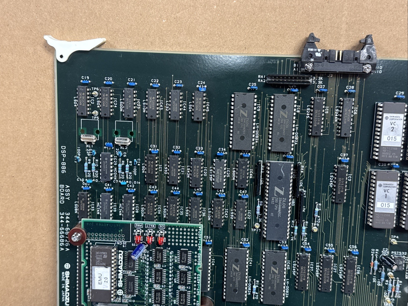 Shimadzu DSP-886 PCB Circuit Board 344-66726 A 344-66686 w/ Emulator 347-14074A