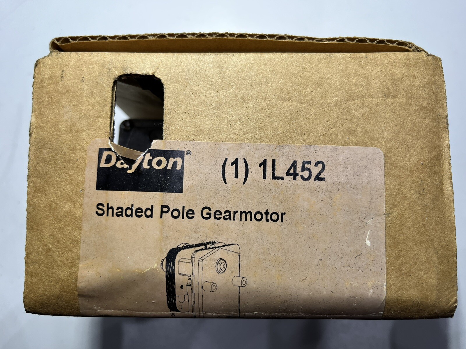 Dayton 1L452 Shaded Pole Gear Motor New Free Shipping