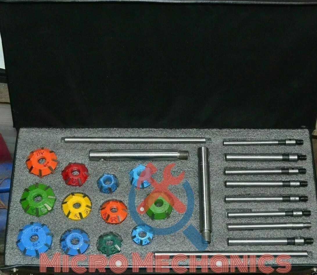 24 pcs Valve Seat Cutter Set Carbide Tipped To cut Modern Heads Hard Seats Rings